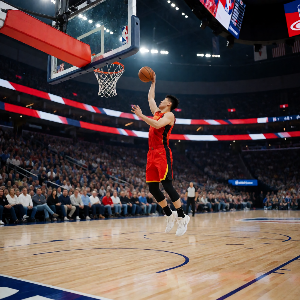 NBA篮球比赛现场精彩瞬间